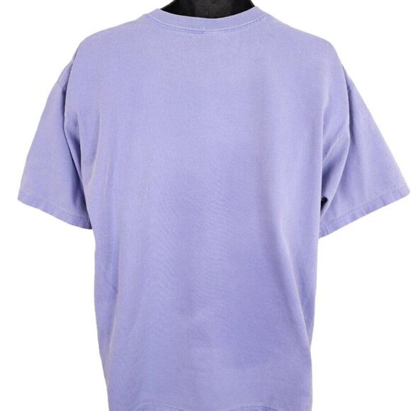 Vintage Christian T Shirt Mens Size XL Purple Iron Cross Sisterhood Bible Verse - Picture 3 of 6